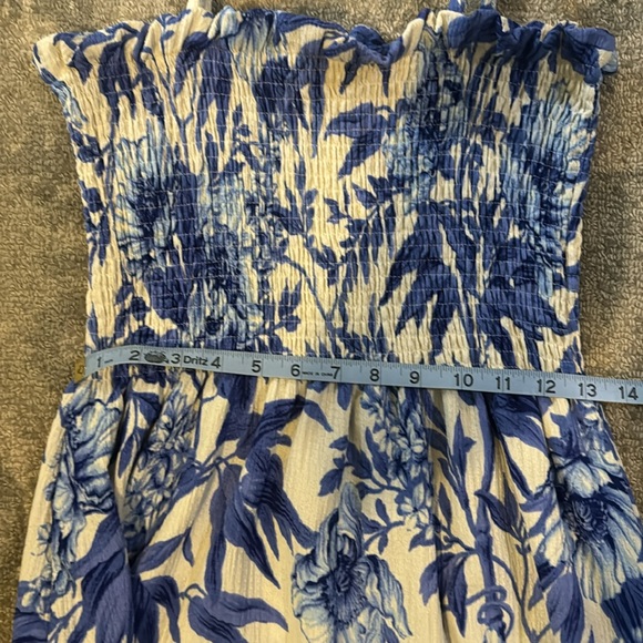 H&M Blue and White Sundress Size S - Picture 3 of 3